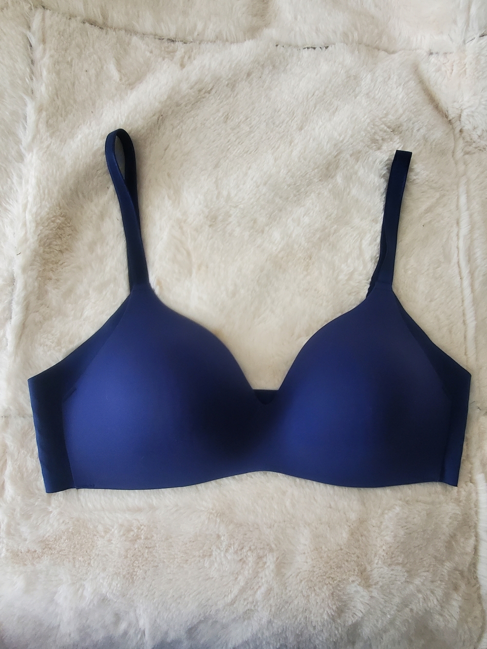 knix Wingwoman Smooth Navy Midnight Molded-Cup T-Shirt Bra 34A 36A 34B 32C